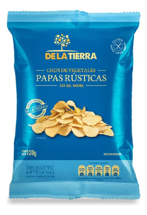 Chips De Veget. Papas Rusticas De La Tierra 120 Grs