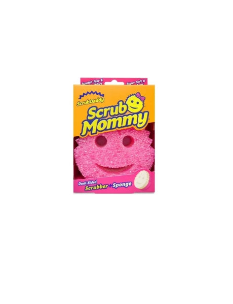 ESPONJA SCRUB MOMMY COMBINADA ROSADA Y BLANCA