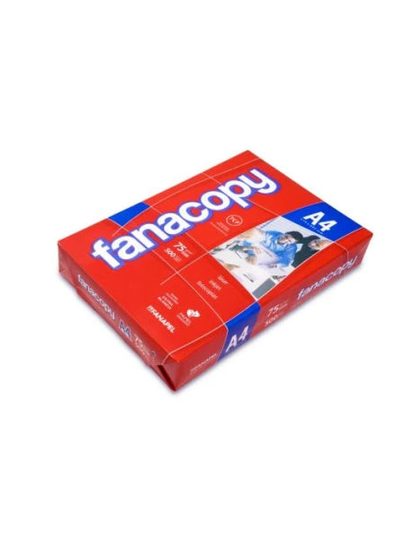 PAPEL EN RESMA FANACOPY A4 COLOR BLANCO 75 GRS, 500 HOJAS