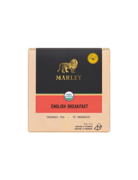 TÉ NEGRO PYRAMID MARLEY, 12 UNIDADES